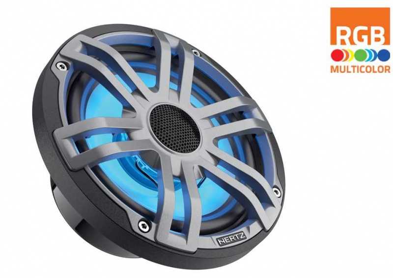 Морская акустика Hertz HEX 6.5 S-LD-G Sport Coax Gr RGB (набор 2шт, 165мм) 50Вт, 50-23к