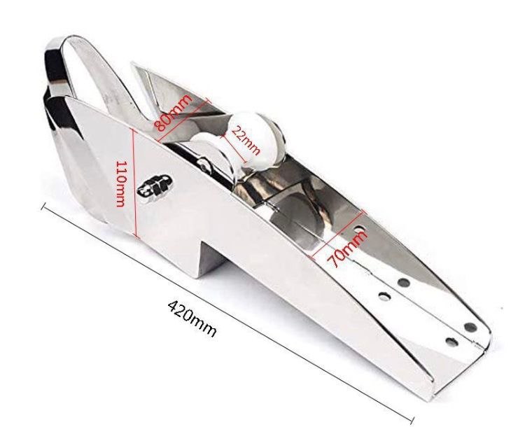 Роульс Stronger для якоря Брюса 7,5-15 кг нерж.сталь