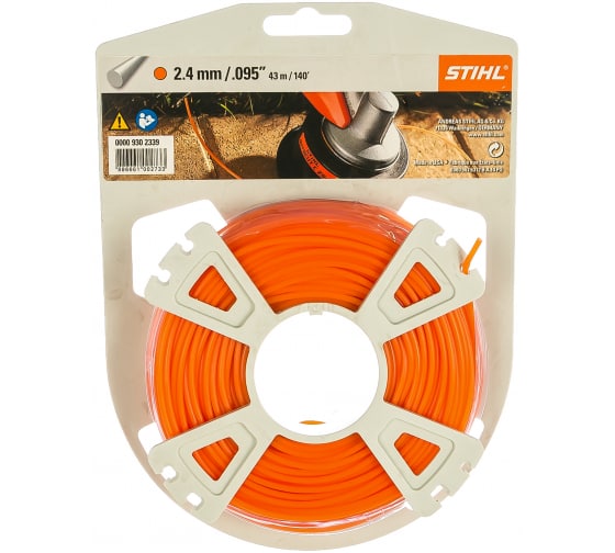 Леска для триммера Stihl квадратного сечения 2,4 мм х 41 м