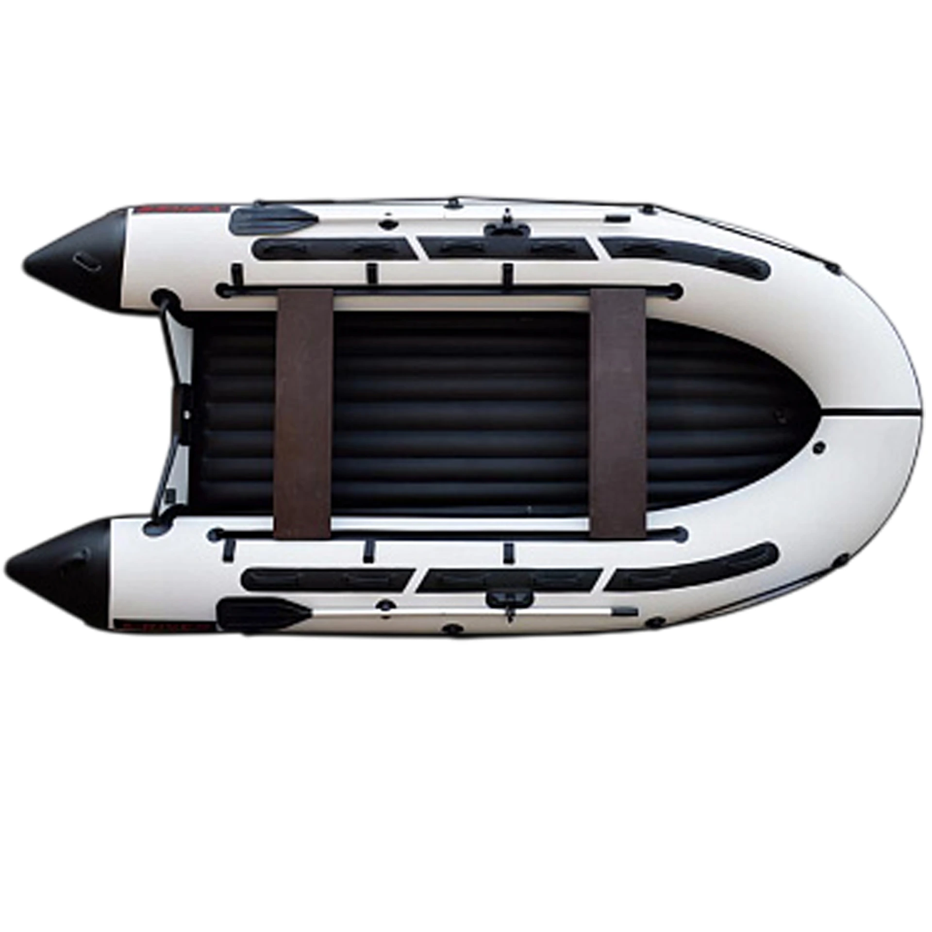 Лодка ПВХ X-River Agent 360 НДНД + усиленные баллоны, бело-серый/фурнитура серая