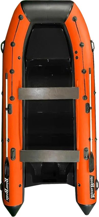 Лодка RIB River Boats RB 430,дейдвуд S,носовая утка черная,черно-оранжевый