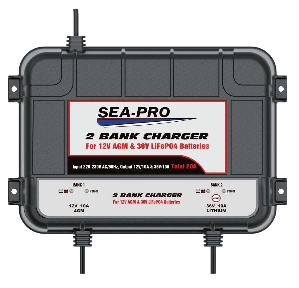 Зарядное устройство Sea-Pro (1х12В AGM, 1x36В LiFePo4)