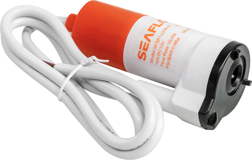 Помпа водоподающая для умывальника, 12 В, 16LPM (16 л/мин), SeaFlo (упаковка из 10 шт.)