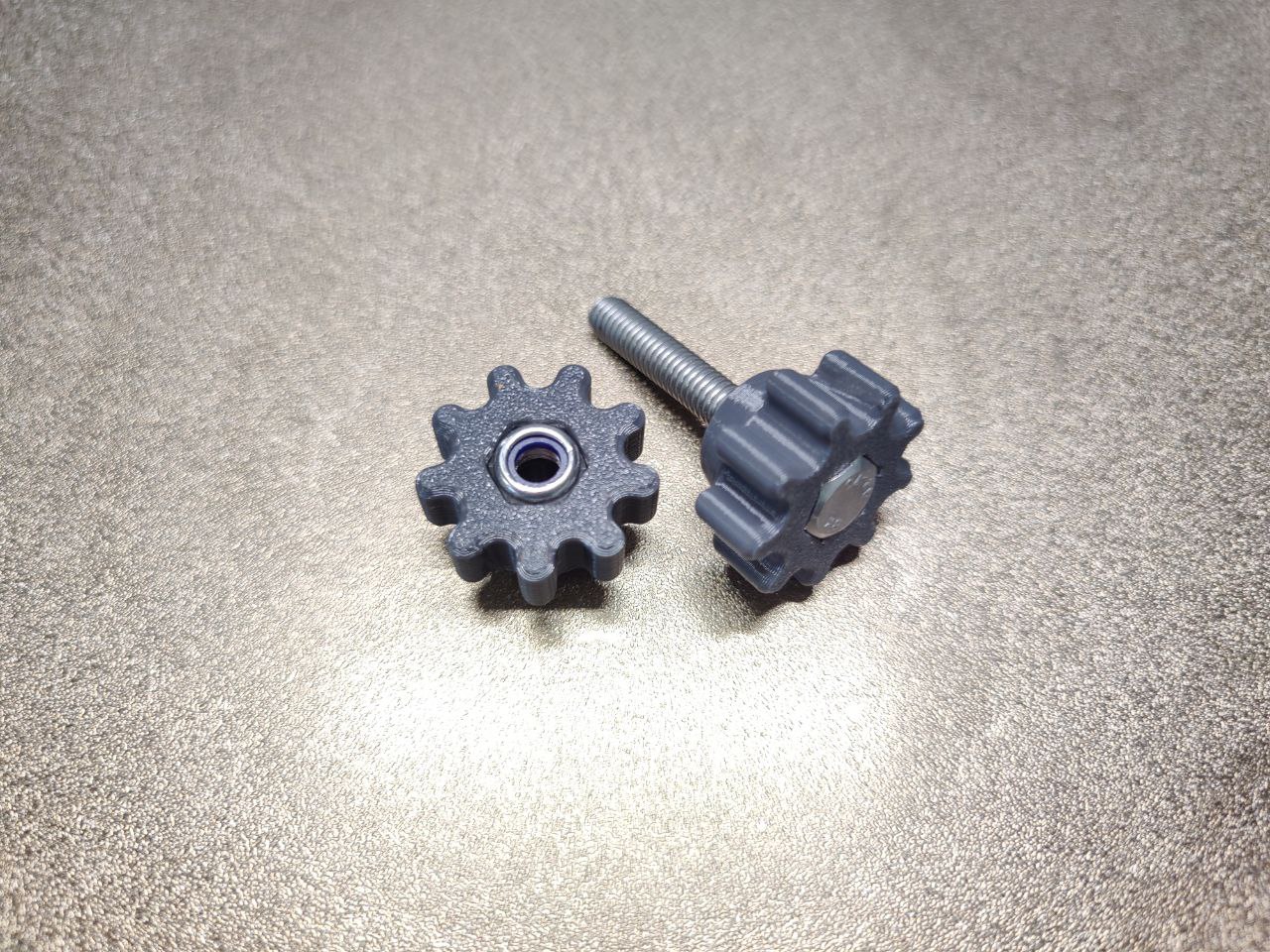 Ручка (барашек) малый М6 серый. К-т 2шт, Прокатись.Ру Ручка (барашек) малый М6 серый. К-т 2шт, Прокатись.Ру