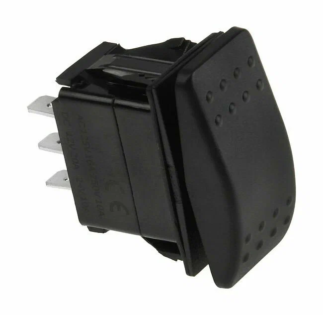 Переключатель трехпозиционный ON-OFF-ON 12 В/20А 3Р (упаковка из 4 шт.)