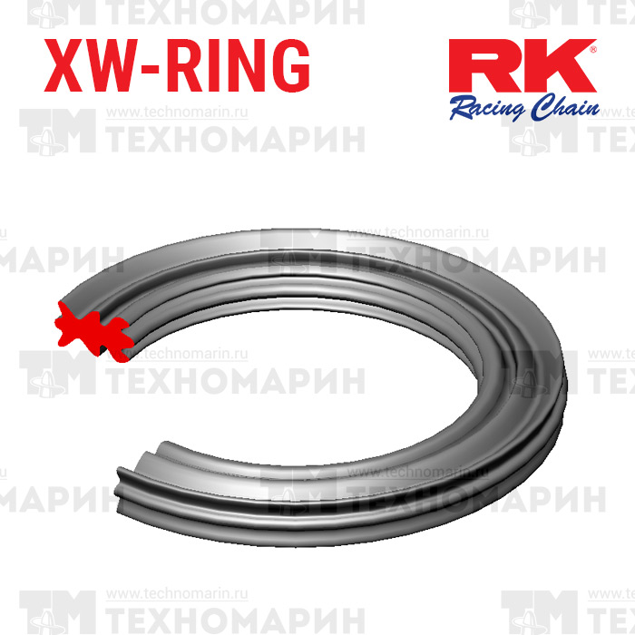 Цепь для квадроцикла до 750 см³ (с сальниками XW-RING) 520EXW-104