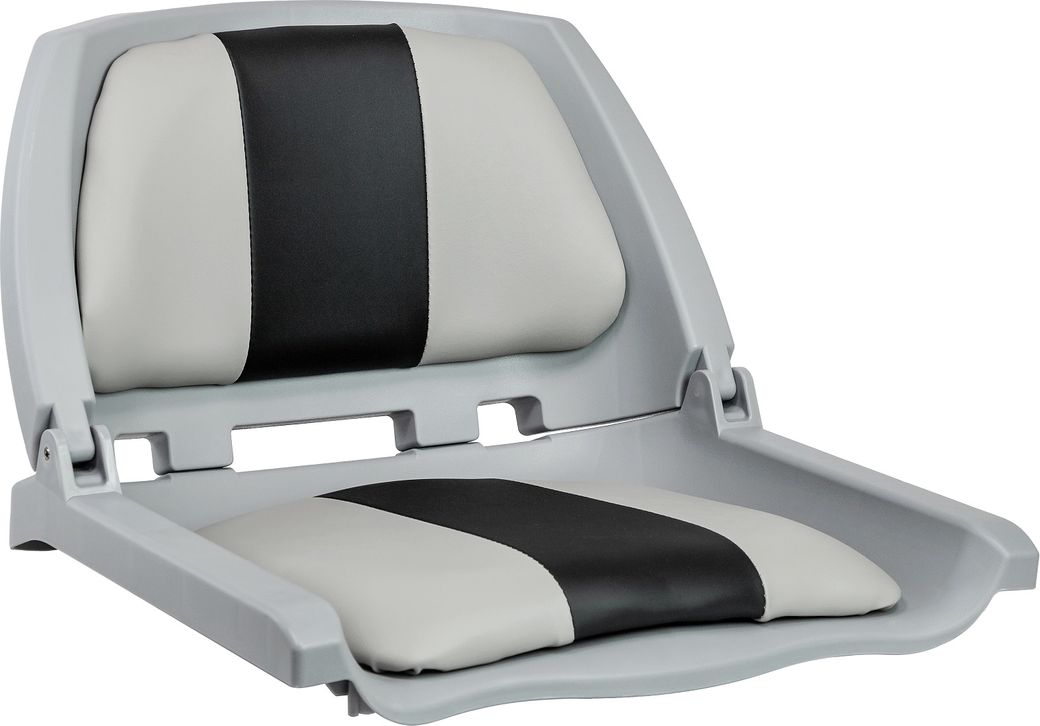 Кресло мягкое складное, обивка винил, цвет серый/угольный (упаковка из 4 шт.)