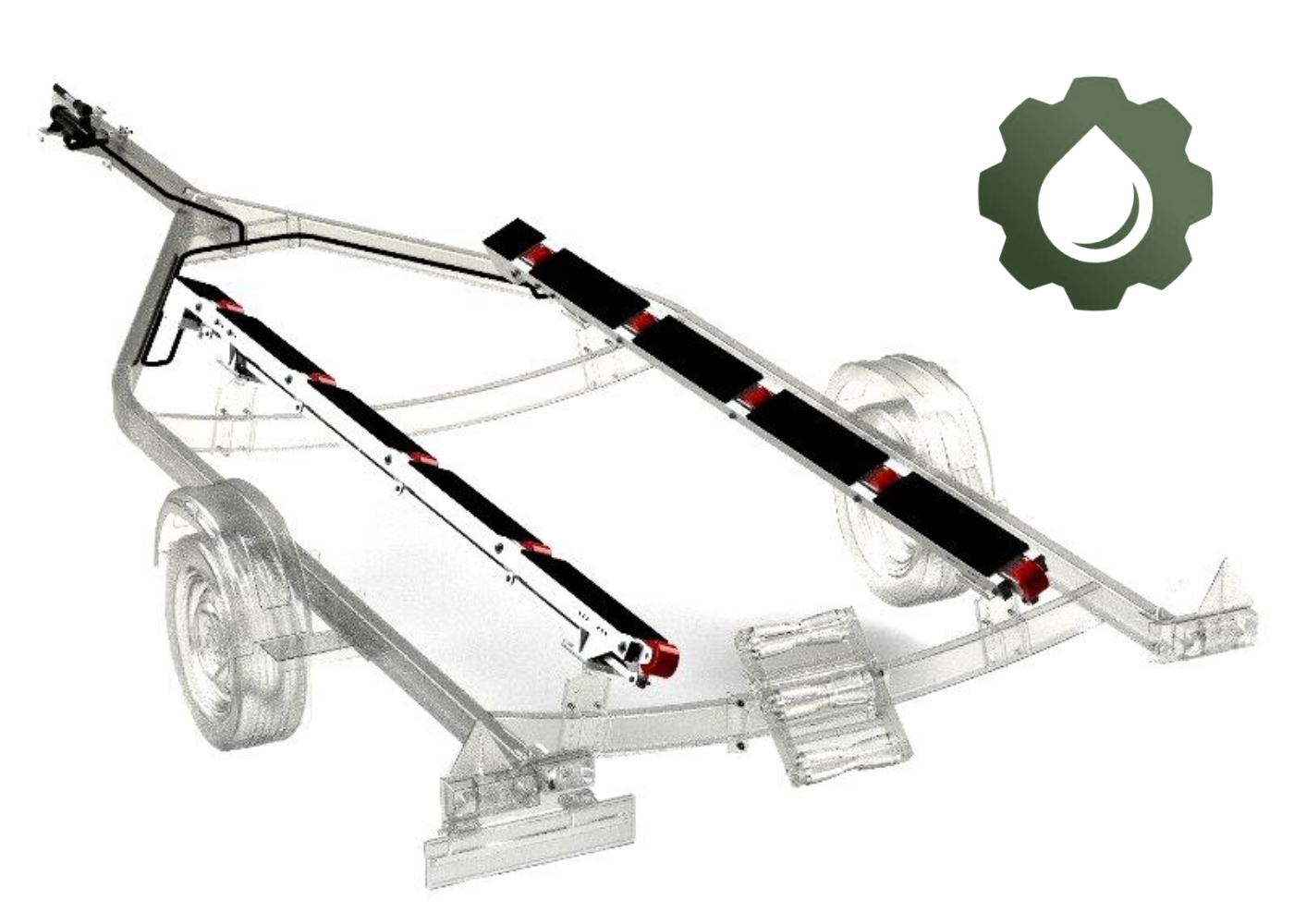 Роликовая система гидравлическая для прицепа МЗСА 821131.201 / МЗСА L 6522-1.16 исп 201