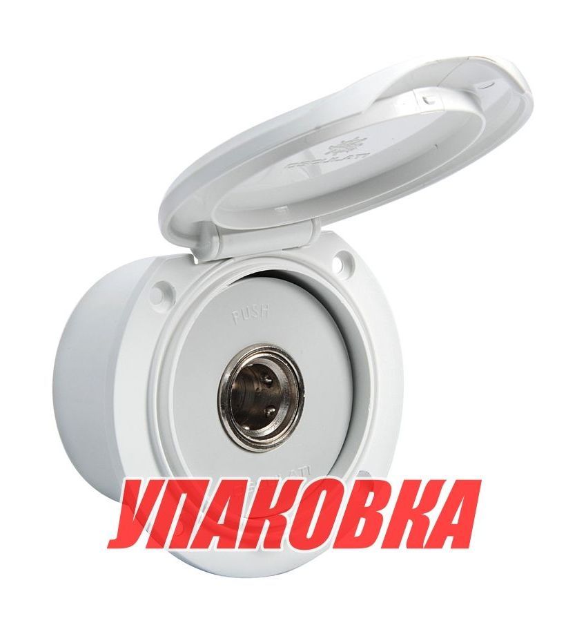 Короб с быстроразъемным штуцером, круглый, белый (упаковка из 4 шт.)