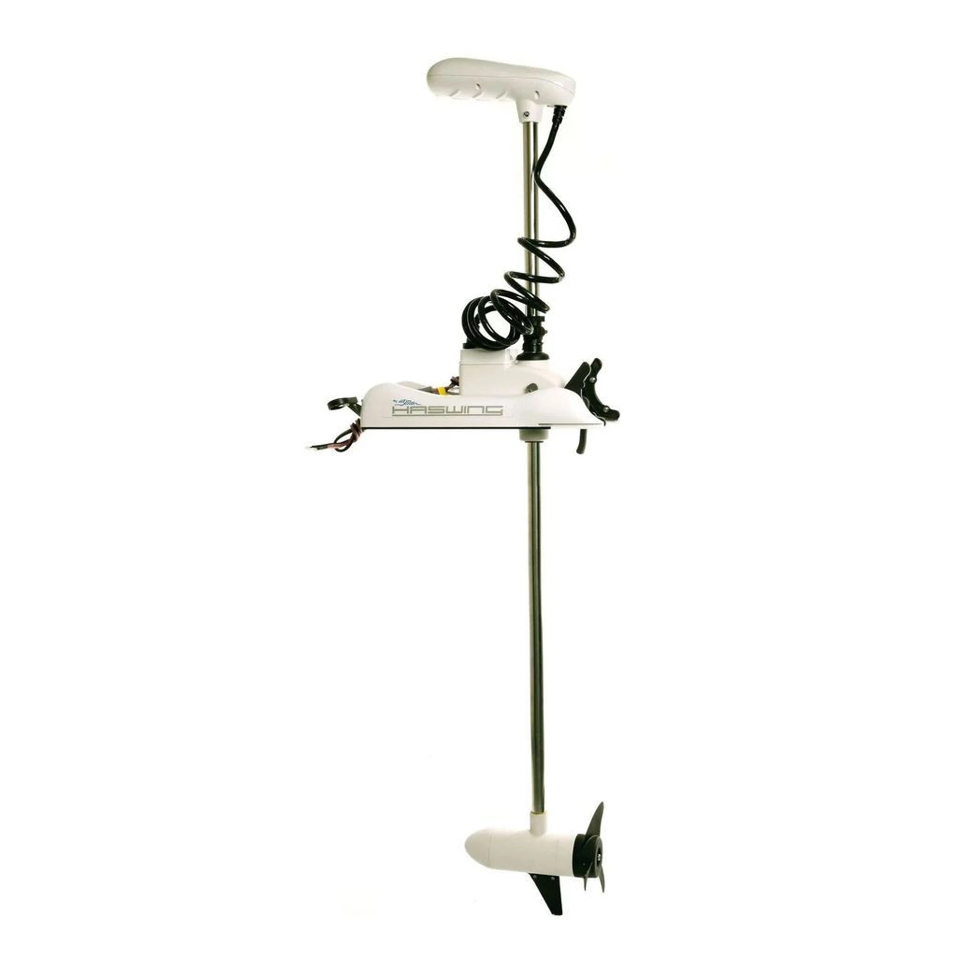 Троллинговый электромотор Haswing Cayman B 80 lbs/152 см/24v/GPS (электроякорь), белый