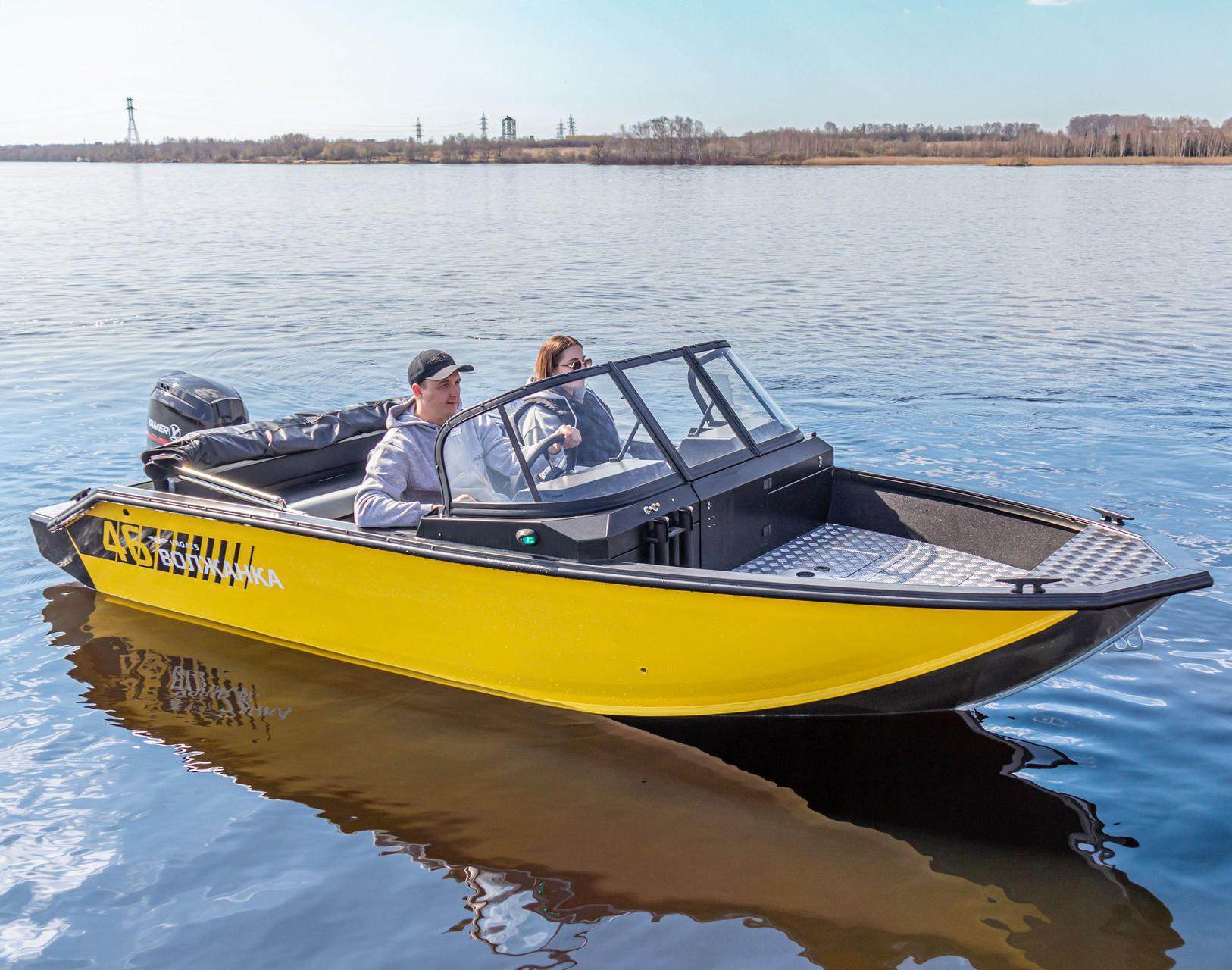 VOLZHANKA 46 FISH с мотором MERCURY F60 ELPT EFI