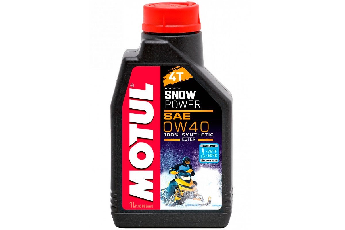 Масло моторное 4-х тактное для снегоходов Motul Snowpower 4T 0W40 1л