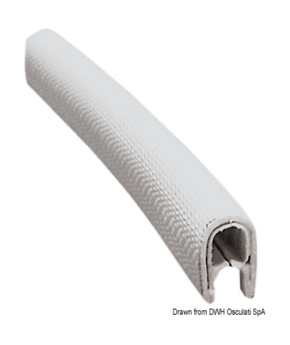 Профиль окантовочный, белый, 4-6 мм