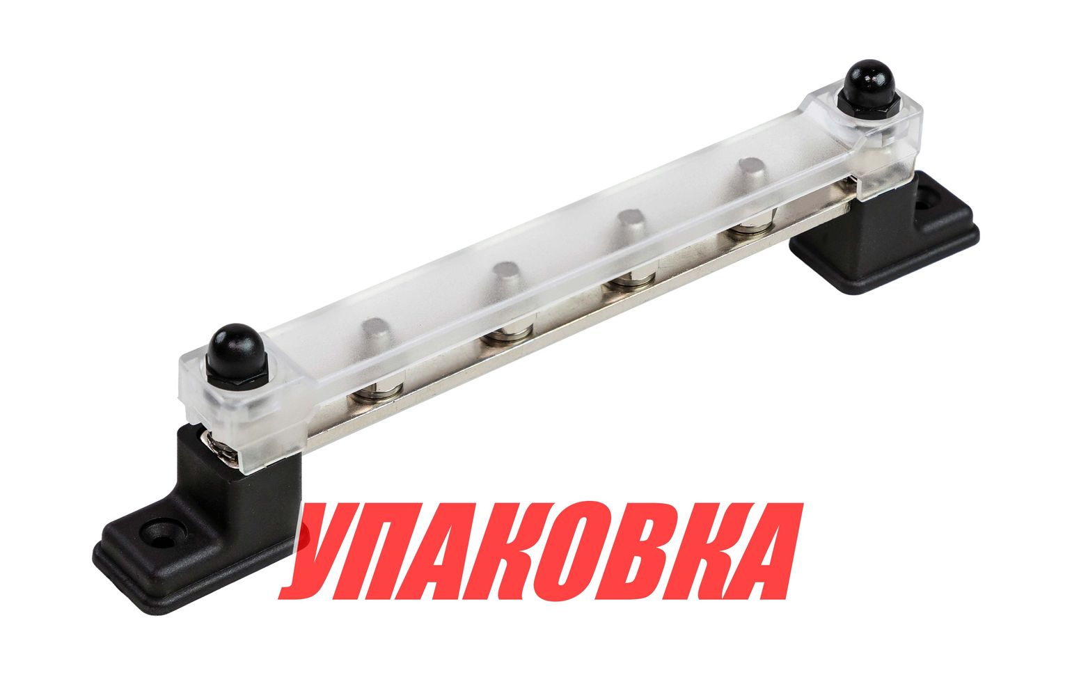 Колодка распределительная электромонтажная с защитной крышкой, 6 контактов (упаковка из 2 шт.)