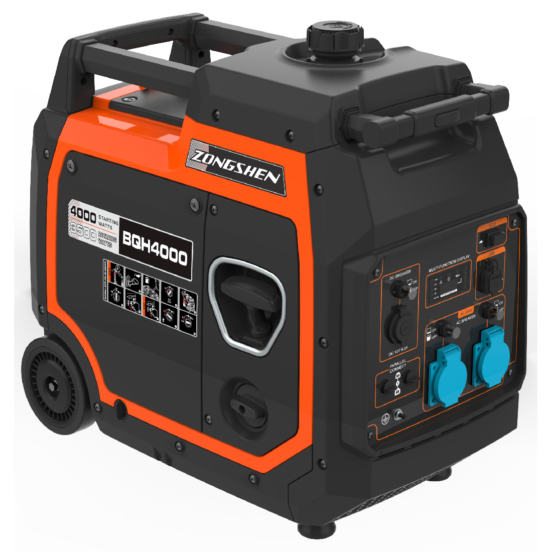 Генератор бензиновый инверторный Zongshen BQH 4000 1T90DFQ40