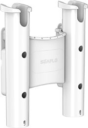 Держатель спиннинга 2 стакана белый, SeaFlo (упаковка из 20 шт.)