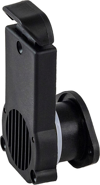 Клапан сливной с затвором для лодки ПВХ h24мм, черный