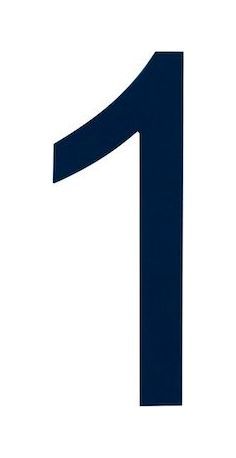 Знак номера 1, синий Знак номера 1, синий