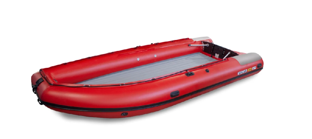 Лодка ПВХ Solar-470 Caravan Jet tunnel красный