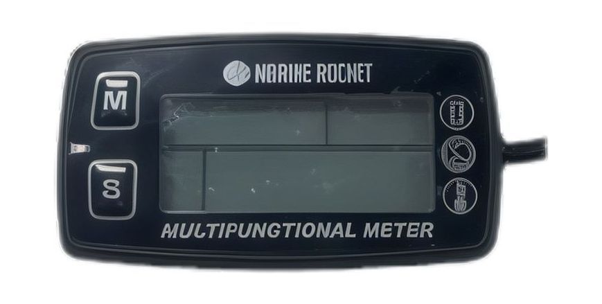 Тахометр универсальный со счетчиком моточасов с подсветкой и сигнализаций температуры