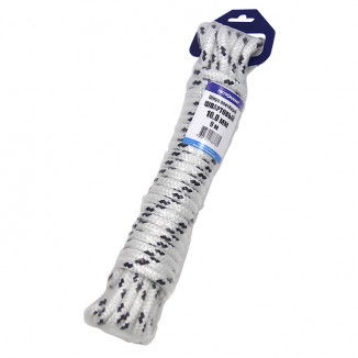 Трос швартовый трех прядный 10мм*12м белый