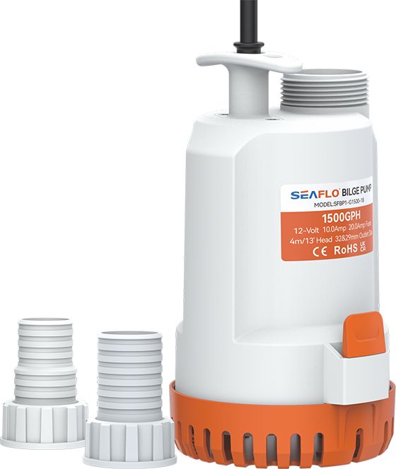 Помпа осушительная 12 В 1500GPH (5677 л/ч), SeaFlo