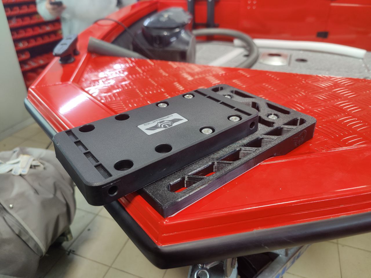 Проставка для электромотора Haswing. Волжанка 46-50 (правый борт) Прокатись.Ру