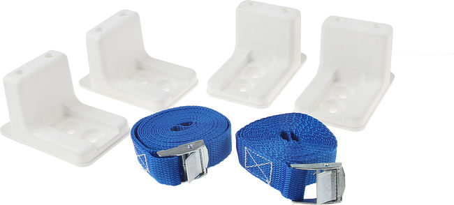 Крепление для стационарных топливных баков, 4 крепления и 2 ремня