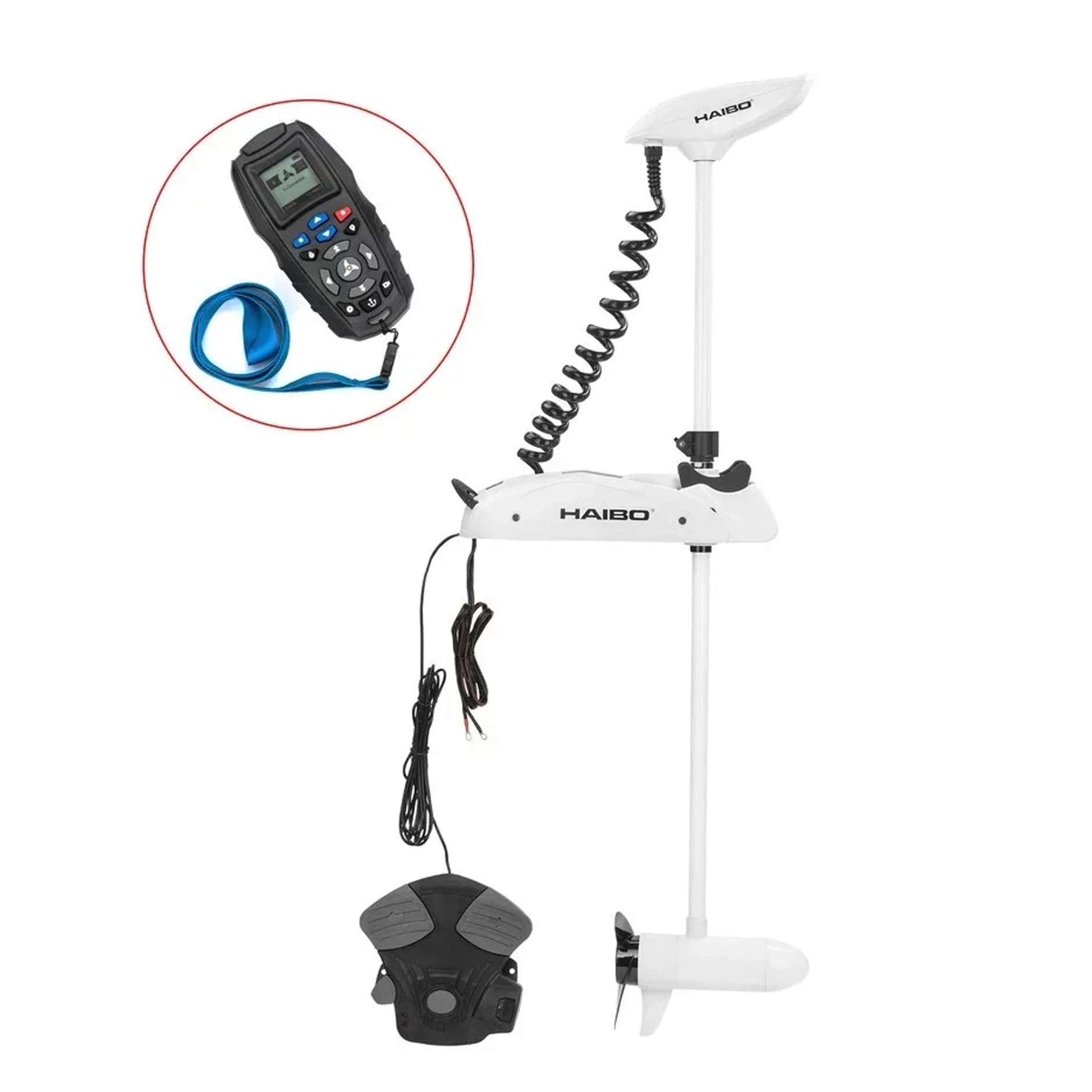 Лодочный электромотор Haibo P65 72" GPS iPenguin (Компас+Площадка)