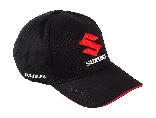 Бейсболка Suzuki, черная, 3D вышивка