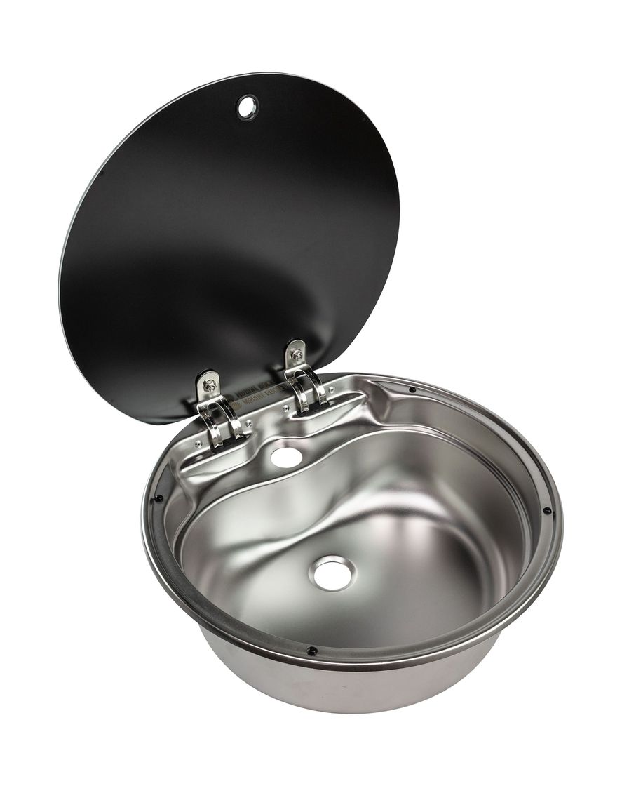 Мойка круглая, стеклянная крышка, Marine Rocket