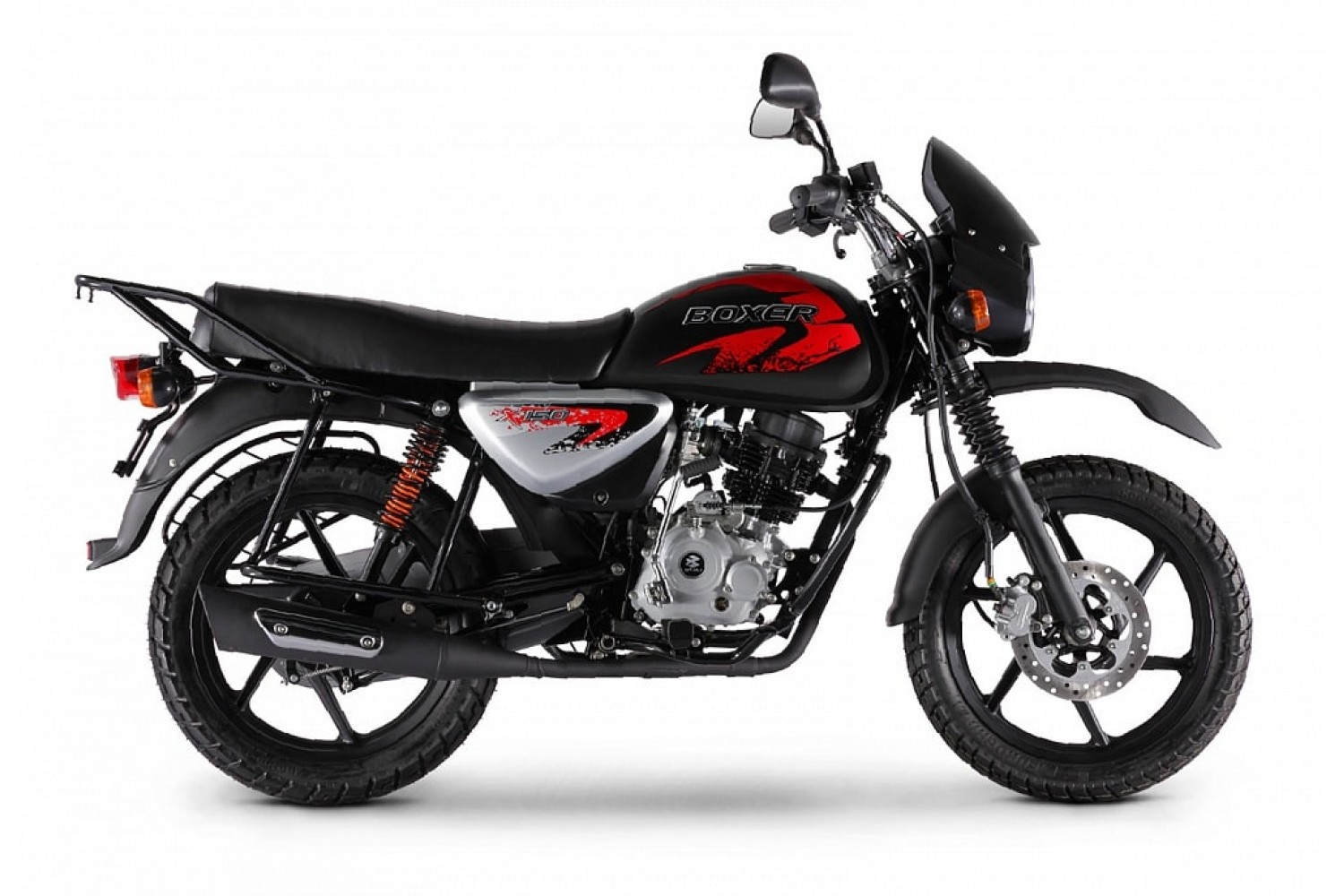 Мотоцикл Bajaj Boxer BM150X Disc, 5 передач, черный
