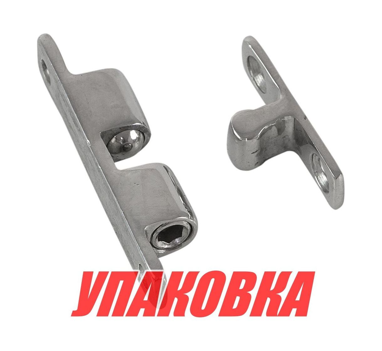 Защелка дверная нержавеющая 43х8мм, Marine Rocket (упаковка из 10 шт.)