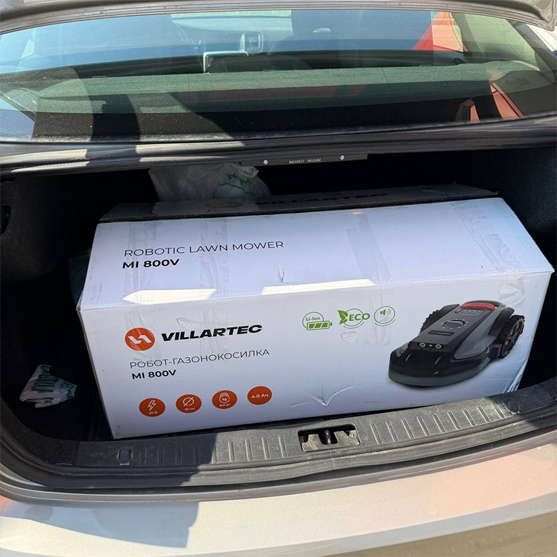 Доставка робота-газонокосилки Villartec MI 800V