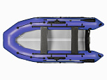 Лодка ПВХ X-River Rocky 415 НДВД + усиленное дно и баллон, синий/фурнитура черная