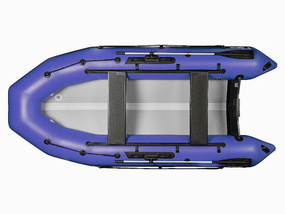 Лодка ПВХ X-River Rocky 415 НДВД + усиленное дно и баллон, синий/фурнитура черная