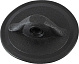 Крепление леера, круглое, отверстие 10 мм, черное