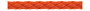 Трос полиэтиленовый, оранжевый, d 6 мм, L 200 м