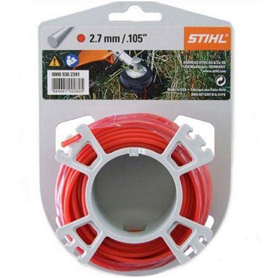 Леска для триммера Stihl круглого сечения 2,7 мм х 9 м бесшумная