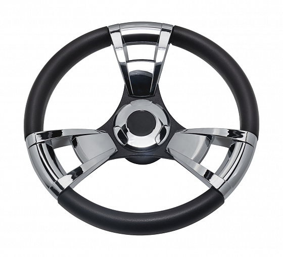 Рулевое колесо GUSSI 013 хром, д.350 мм Рулевое колесо GUSSI 013 хром, д.350 мм