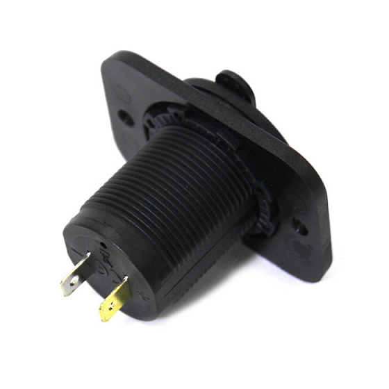 Панель с двойным USB разъемом и подсветкой NEKEKE 12-24V, прямоуг., фронт.