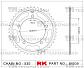 Звезда для мотоцикла ведомая B6839-40