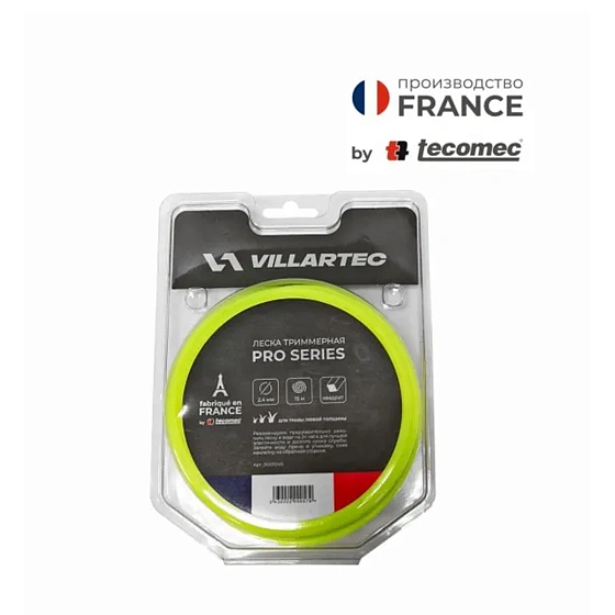 Леска для триммера Villartec PRO (by Tecomec) квадратного сечения 3.0 мм х 44 м