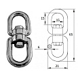 Вертлюг петля-петля  6мм