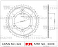 Звезда для мотоцикла ведомая B5898-43