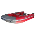 Лодка ПВХ X-River Mark 390 НДНД тримаран (усиленное дно и баллоны 120мм) красно-серый, дно серое, се
