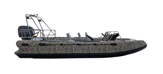 Лодка RIB Русские Амфибии JET-RA5500 ПАТРОЛ желтый