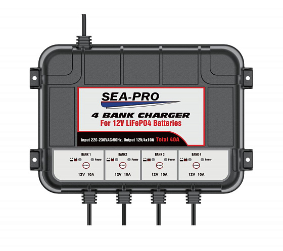 Зарядное устройство Sea-Pro TE4-0274 (4х12В LiFePO4)