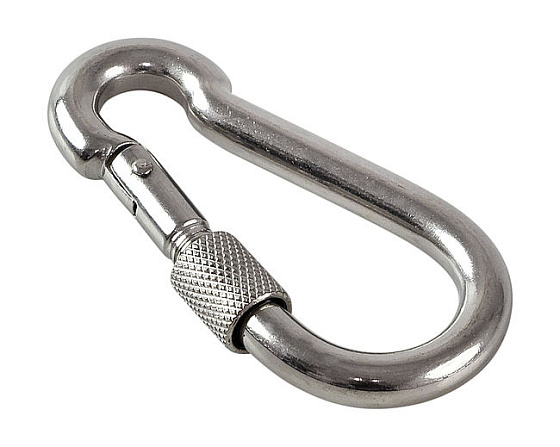 Карабин пожарный с фиксирующей гайкой 8х80 мм