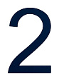 Знак номера 2, синий
